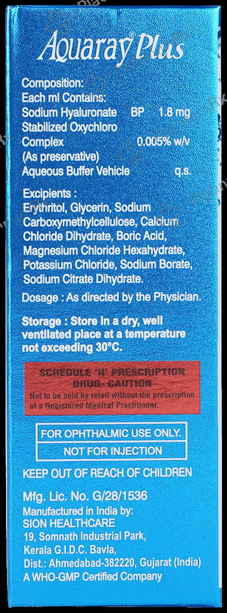Aquaray Plus Eye Drop 10ml