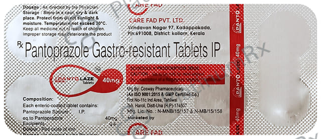 Pantolaze 40mg Tablet