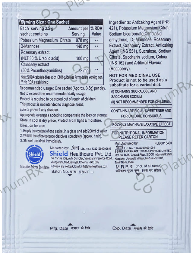 Uti Flush Nutaceutical Sachet 7x3.5gm