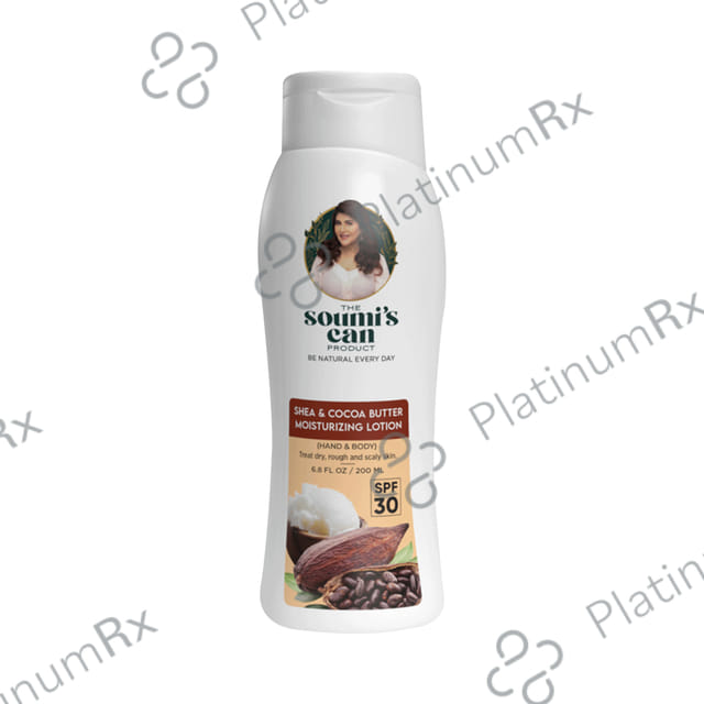 The Soumis Can Product Shea & Cocoa Butter Moisturizing SPF 30 Lotion 200ml
