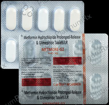 Metmore G 2 mg/500 mg Tablet PR 10s