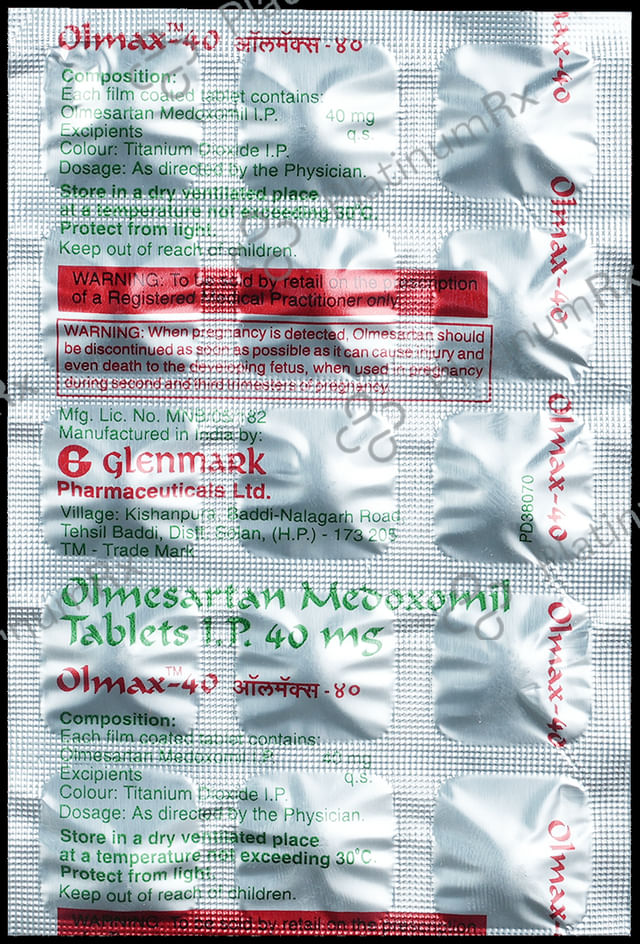 Olmax 40mg Tablet 15s