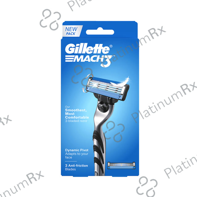 Gillette Mach 3 Razor (Handle + 2 Cartridge) 1s