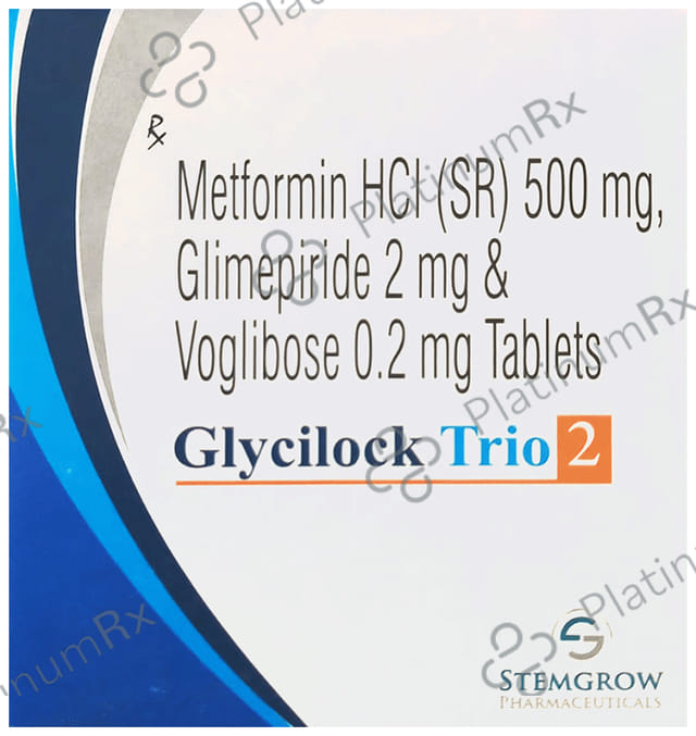 Glycilock Trio 2/500/0.2mg Tablet SR 10s