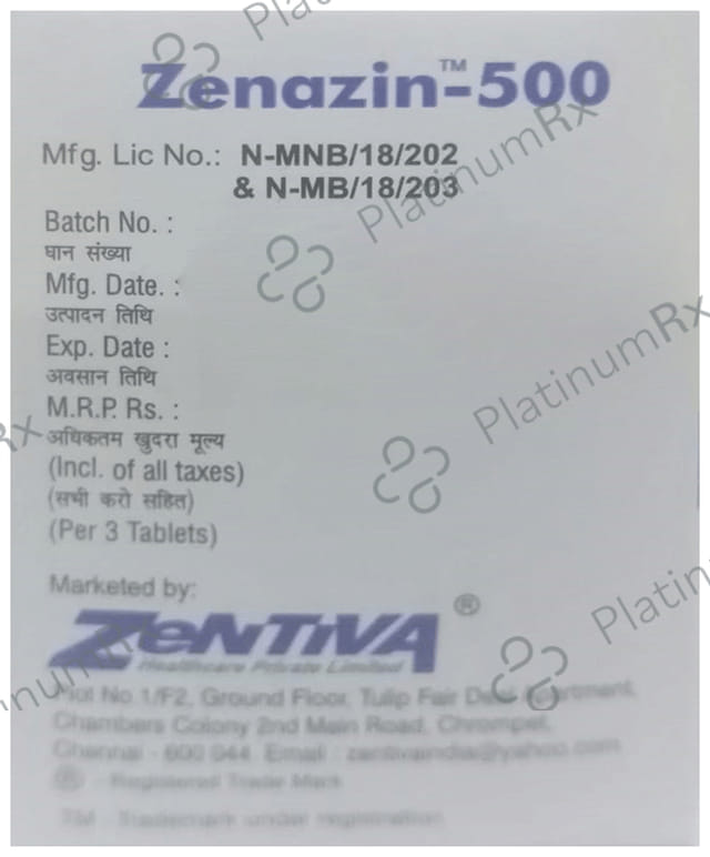 Zenazin 500 Tablet
