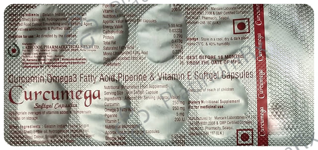 Curcumega Soft Gelatin Capsule
