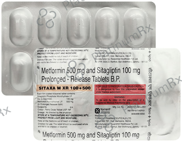 Sitaxa M XR 100/500mg Tablet PR 10s