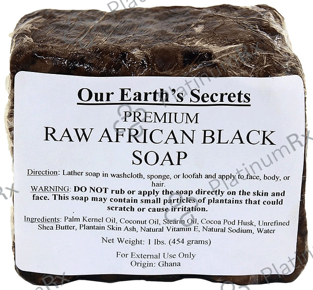 Our Earth's Secrets Premium Raw African Black Soap