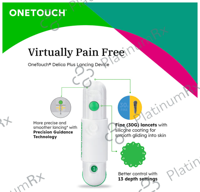 OneTouch Verio Flex Glucometer (10 Test Strips Free) 1Kit