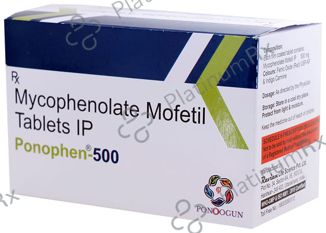 Ponophen 500mg Tablet 10s