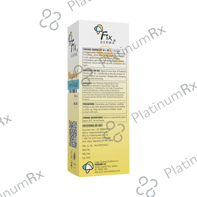 Fixderma Shadow Gel SPF 30 40gm