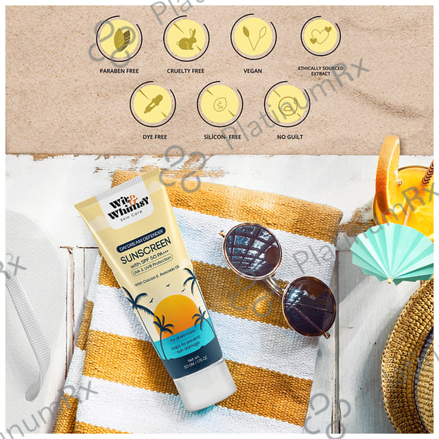 Wit and Whimsy Daydream Defender Sunscreen SPF 50 PA+++ Lotion 50gm