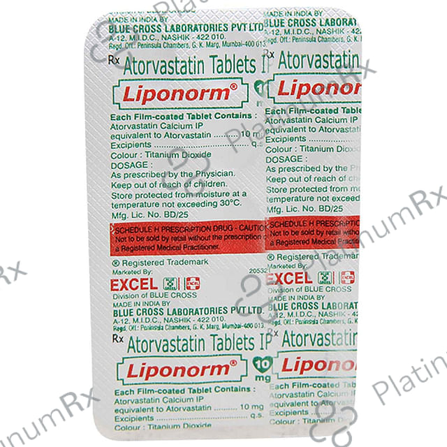 Liponorm 10mg Tablet 15s