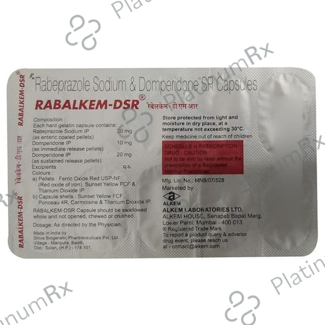 Rabalkem D 10/20mg Capsule SR 15s
