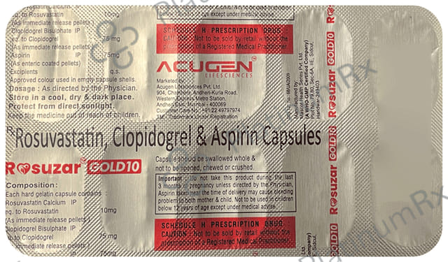 Rosuzar Gold 10 Capsule 10s