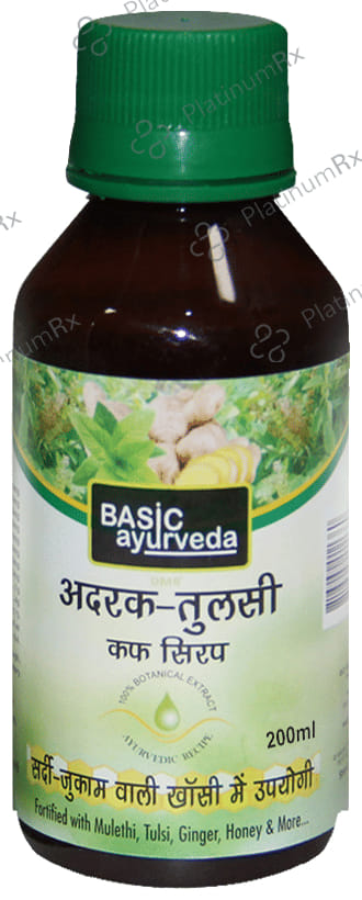 Basic Ayurveda Adrak Tulsi Cough Syrup 200 ml
