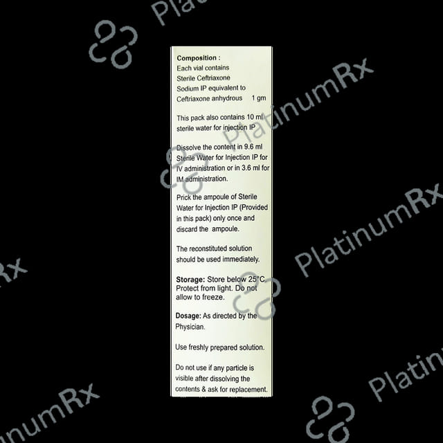 Peptocef 1G Injection