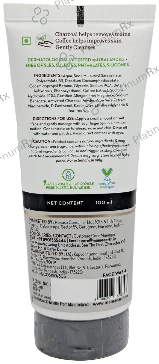 Mamaearth Charcoal Face Wash 100ml