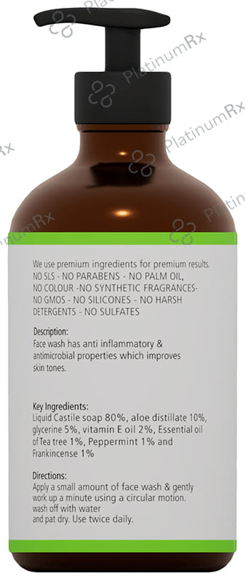 Natuur Tea Tree & Frankincense Face Wash