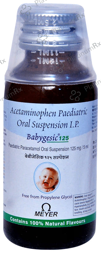 Babygesic 125mg Oral Suspension 60ml