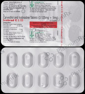 Ivabrad C 3.125mg/5mg Tablet