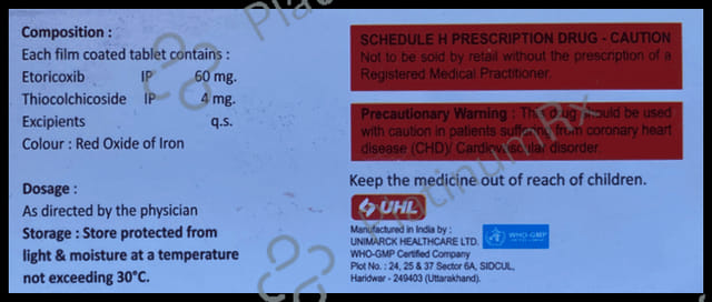 Etowid TH 60/4mg Tablet 10s