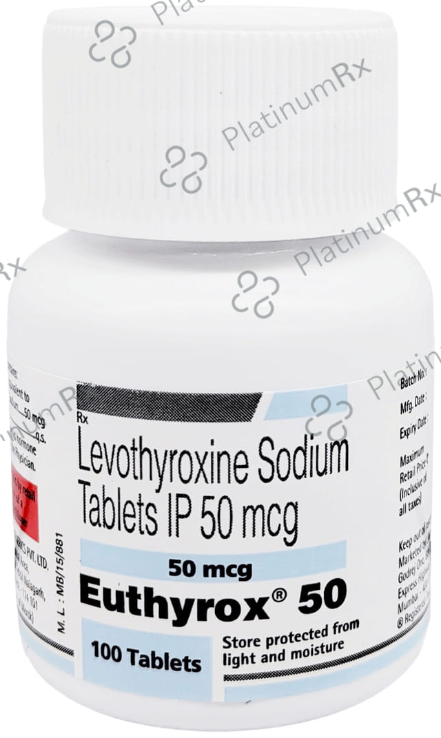 Euthyrox 50mcg Tablet 100s