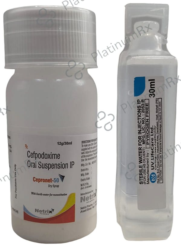 Cepronet 50mg Dry Syrup 30ml
