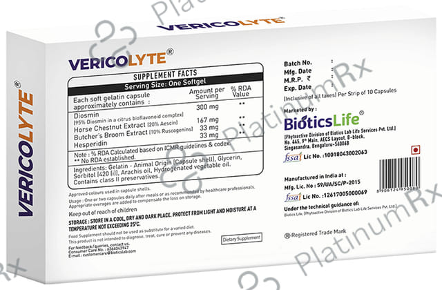 BioticsLife Vericolyte Soft Gelatin Capsule 10s