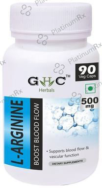 GHC Herbals L Arginine 500mg Veg Capsule 90s