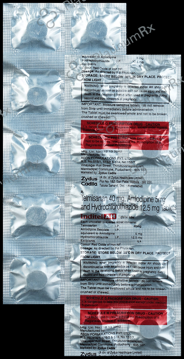 Inditel AH 40/5/12.5mg Tablet 10s