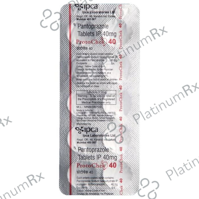 Protochek 40mg Tablet 10s