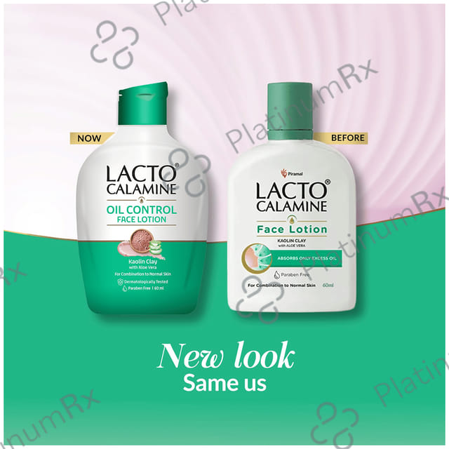 Lacto Calamine Oil Control Aloe Green Face Lotion 60ml