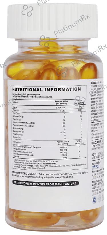 Azteca Herbal Natural Omega 3 Gold Capsule 60s