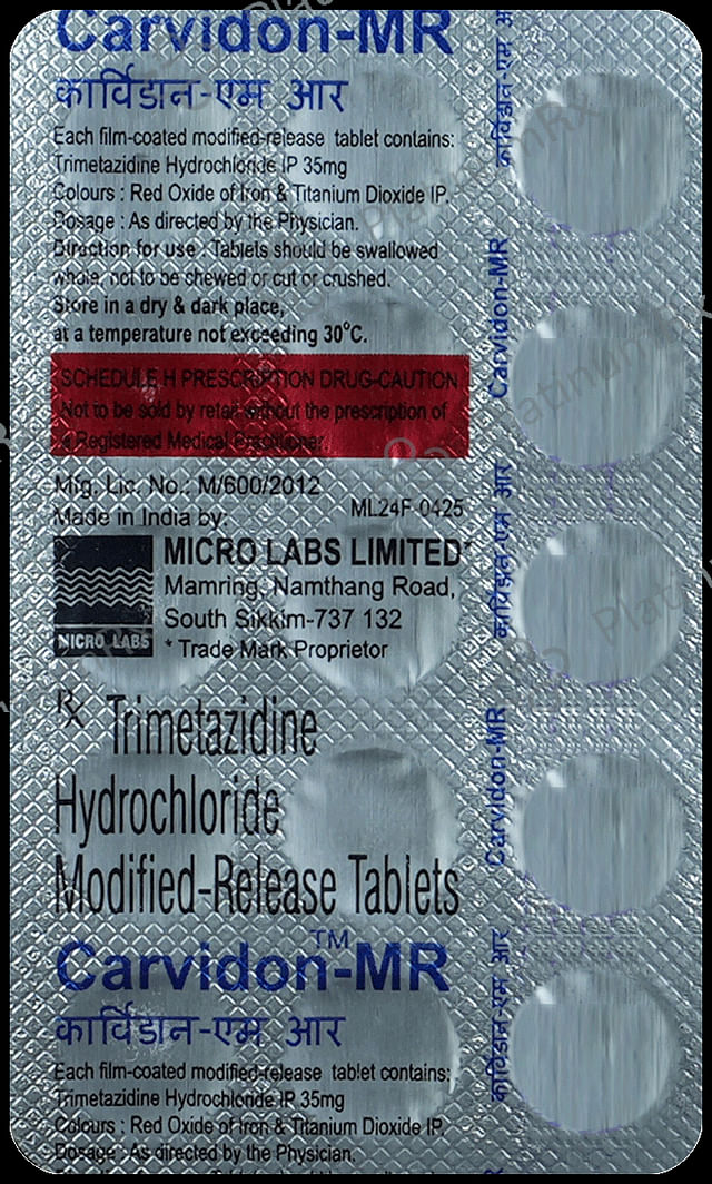 Carvidon MR 35mg Tablet 15s