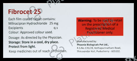 Fibrocet 25mg Tablet 10s