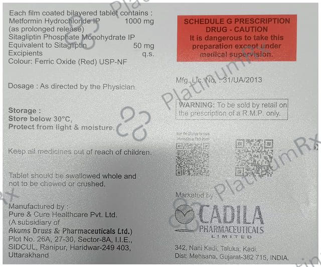 Jankey M 1000/50mg Tablet PR 15s