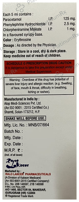 Lynocold Oral Suspension