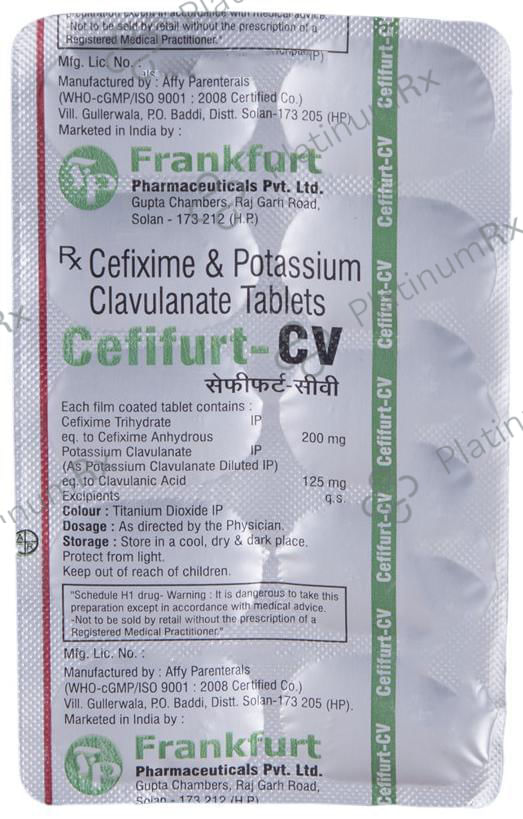 Cefifurt CV 200/125mg Tablet 10s