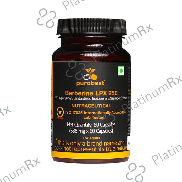 Purobest Berberine LPX 250 Capsule