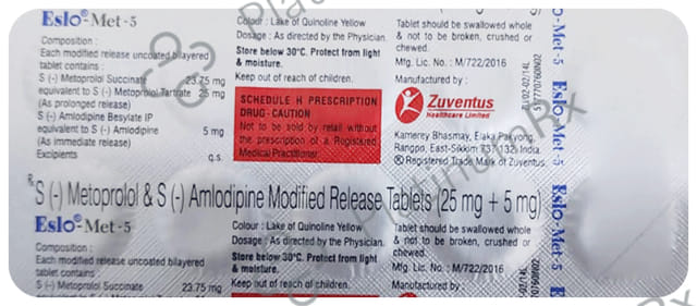 Eslo Met 5/25mg Tablet 10s
