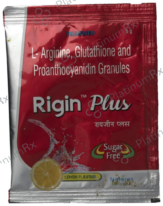 Rigin Plus Sugar Free Lemon Granules 5gm