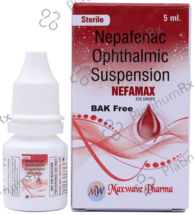 Nefamax Eye Drop (Bak Free) 0.1% Eye Drop 5ml