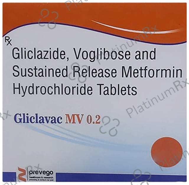 Gliclavac MV 0.2/500/80mg Tablet SR 10s