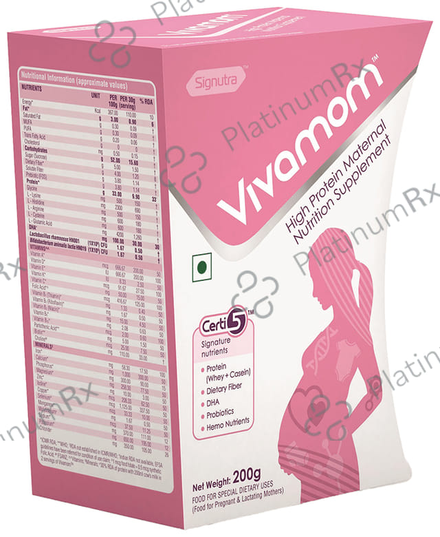 Vivamom High Protein Vanilla Flavour Powder 200gm