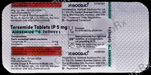 Aidsemide 5mg Tablet 10s