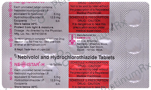 Nebistar H 12.5/5mg Tablet 15s