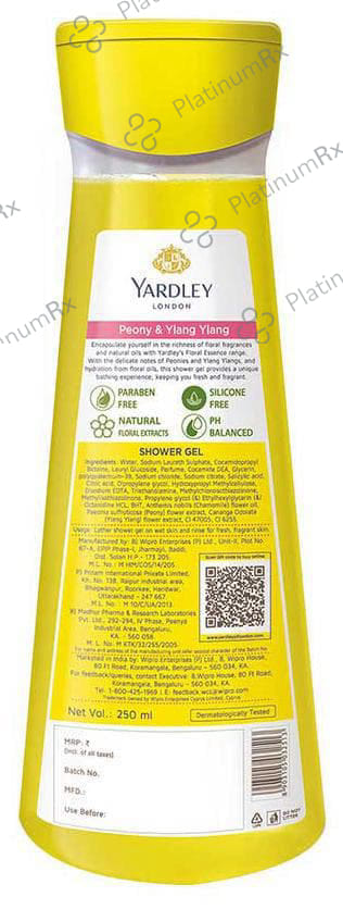 Yardley London Floral Essence Shower Gel Peony & Ylang Ylang
