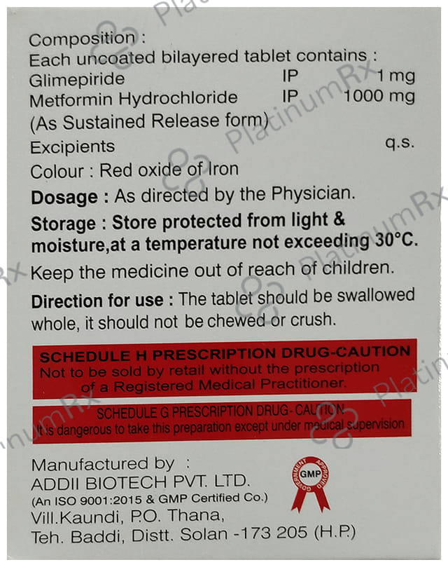 Glimecaid-M 1 Forte Tablet SR