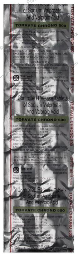 Torvate Chrono 500 333/145mg Tablet CR 10s